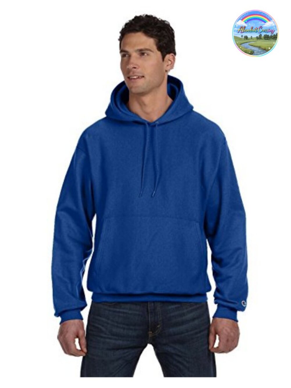 Men's Heavyweight Reverse Weave Fleece Pullover Hoodie L Long Sleeve Cotton